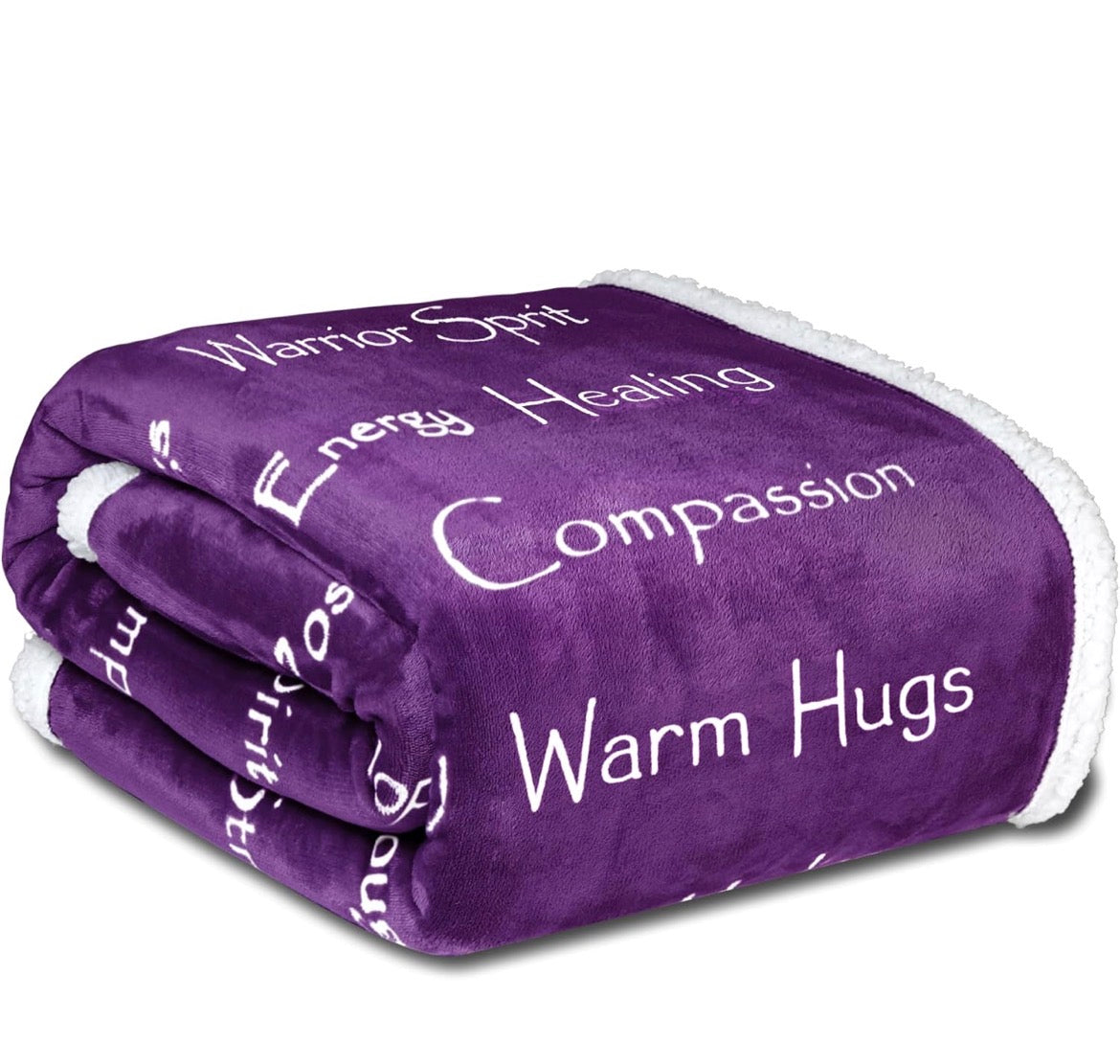 Healing Hugs Inspiration Blanket with Tag