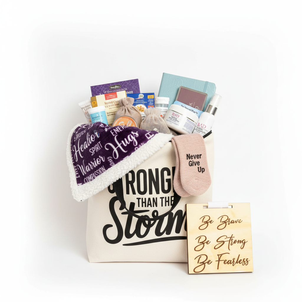Stronger Than The Storm Complete Care Gift Tote - Corrected Version